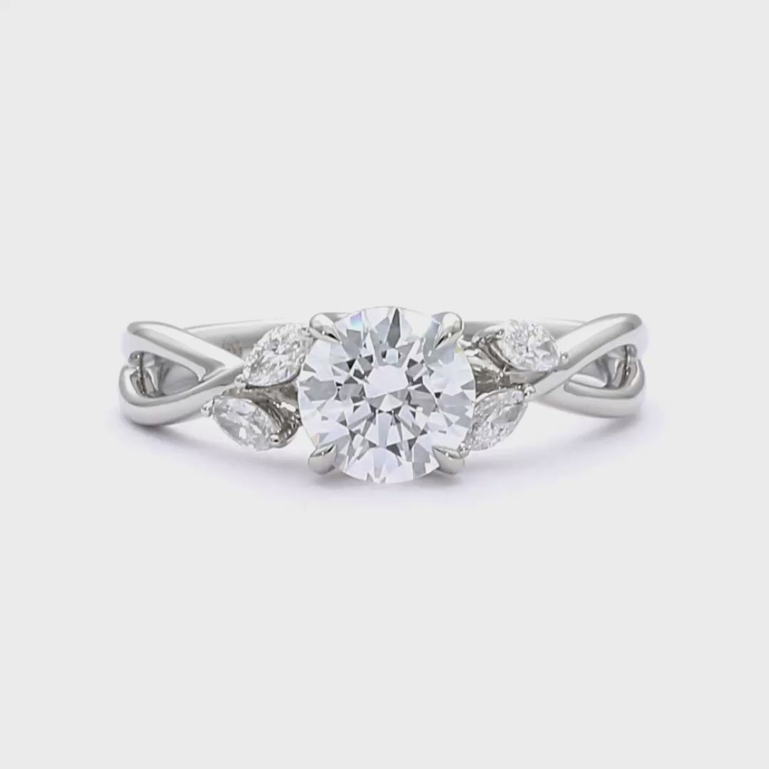Rosalie - Round Cut 18ct Yellow Gold Engagement Ring