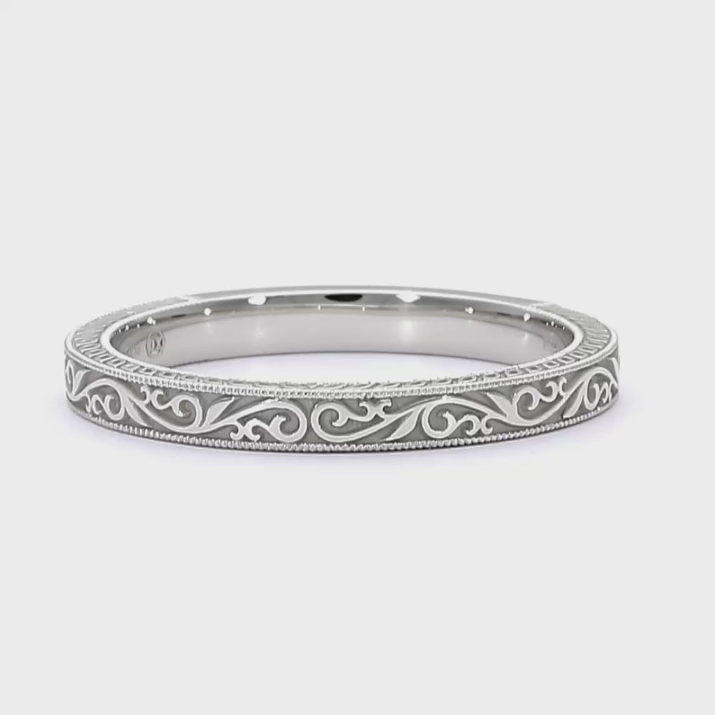 Mary - 18ct White Gold Wedding Ring
