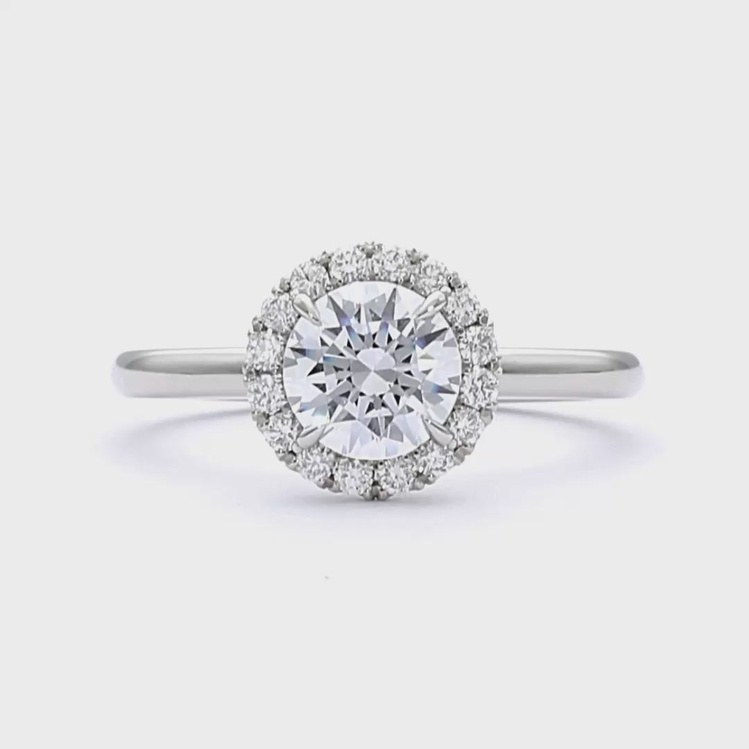 Kitty - Round Cut 18ct Rose Gold Engagement Ring