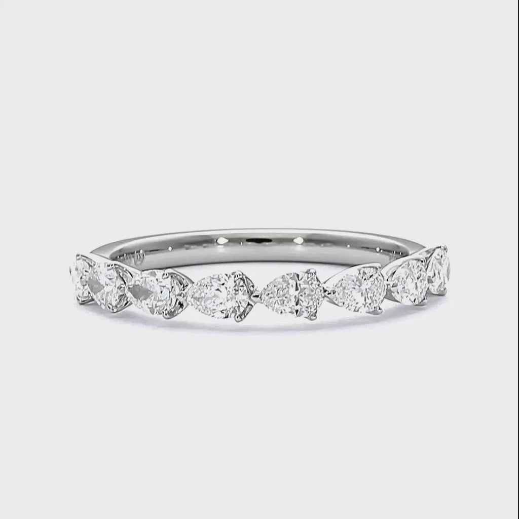 Aaliyah - 18ct White Gold Wedding Ring