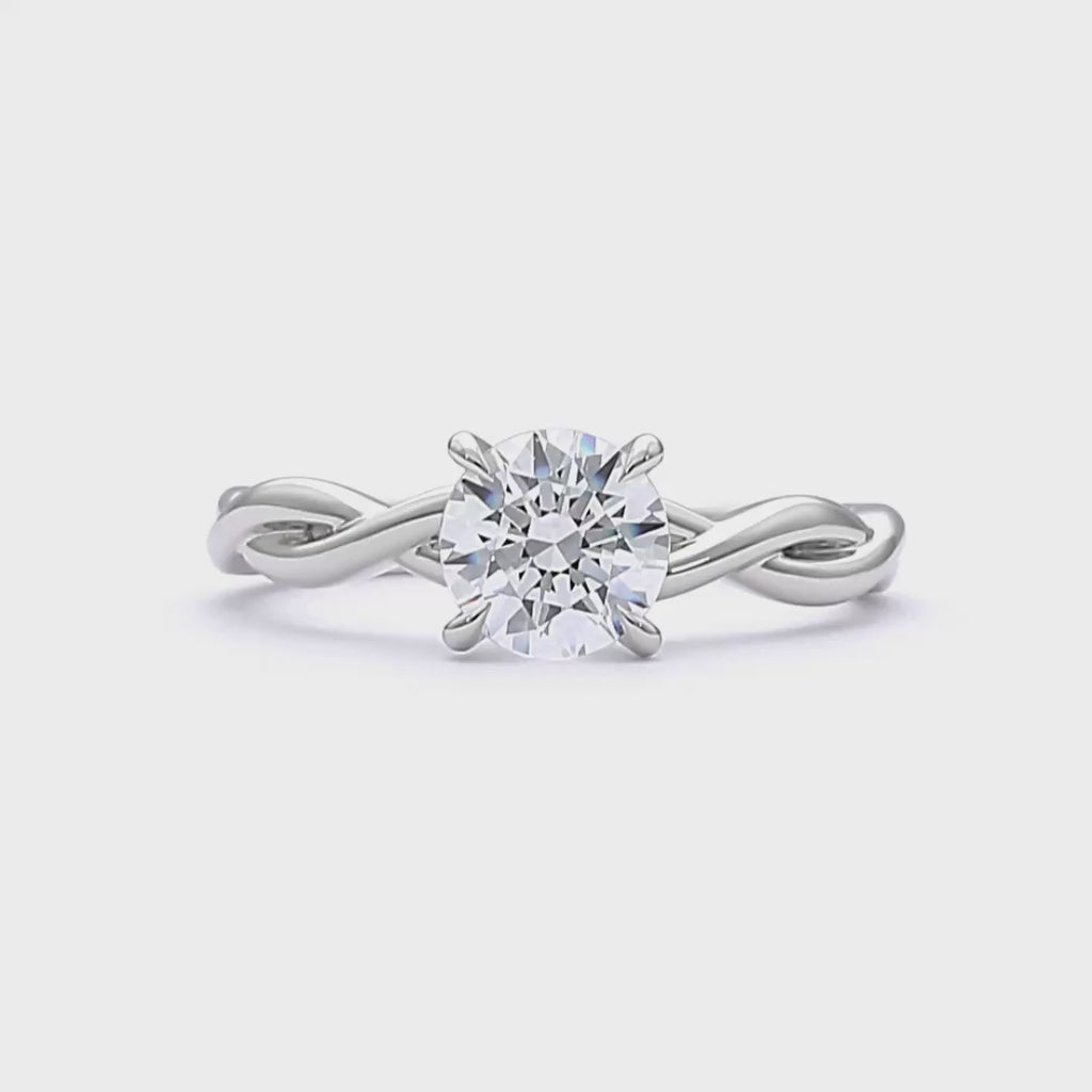 Anastasia - Round Cut 18ct Yellow Gold Engagement Ring
