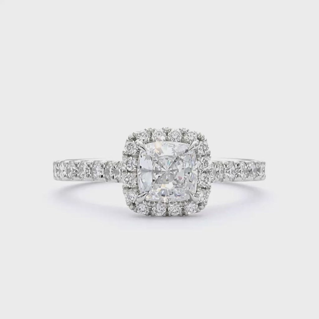 Jasmine - Cushion Cut 18ct Yellow Gold Engagement Ring