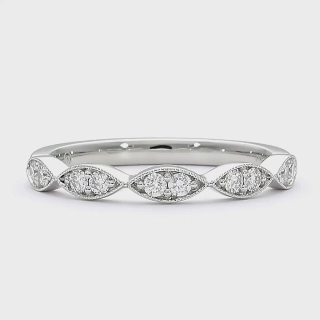 Rita - 18ct White Gold Wedding Ring