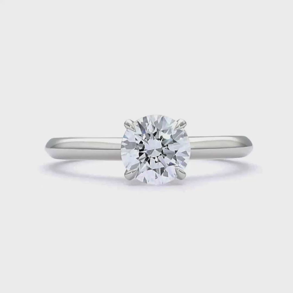 Lucy - Round Cut 18ct Rose Gold Engagement Ring