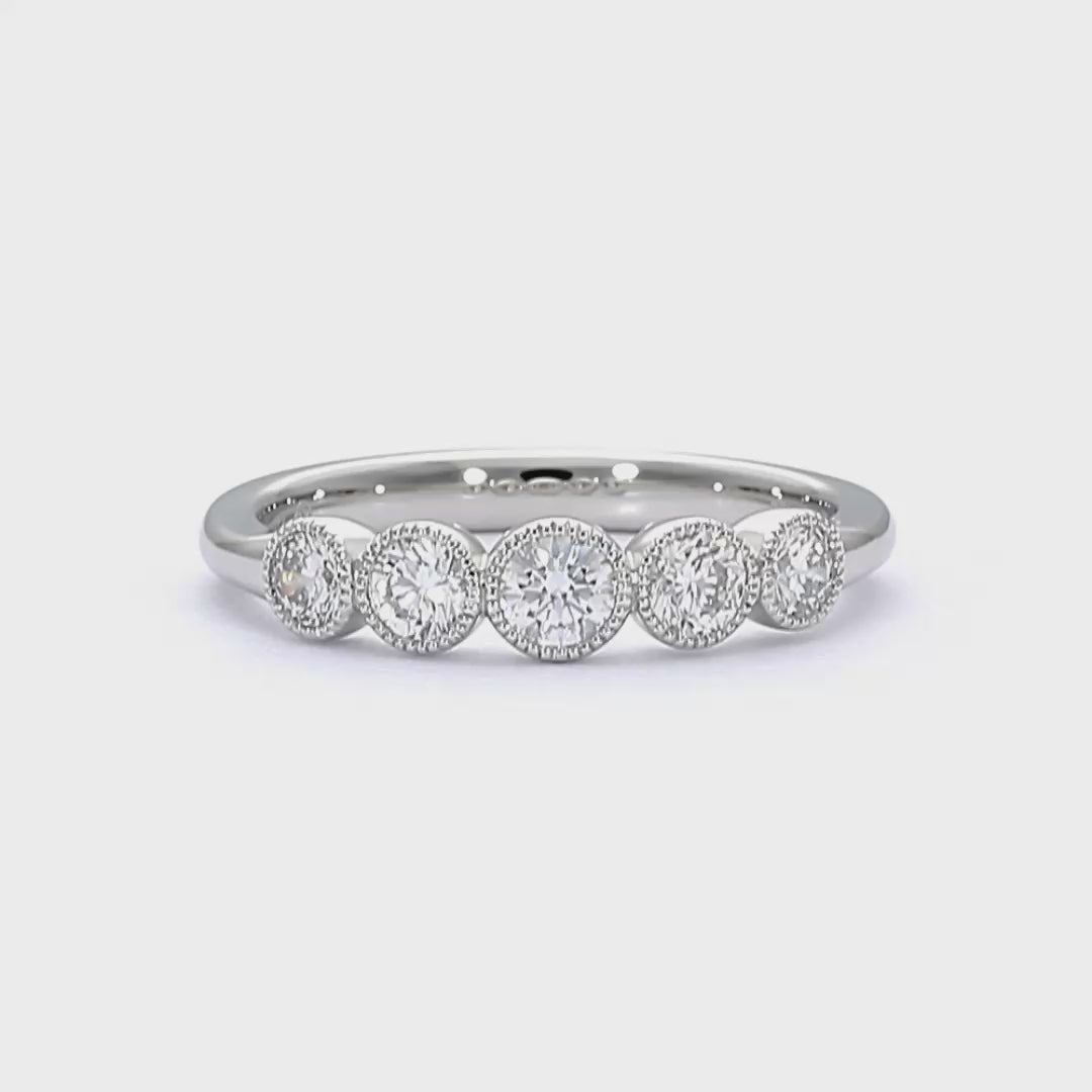 Ava - 18ct Yellow Gold Natural Diamond Wedding Ring