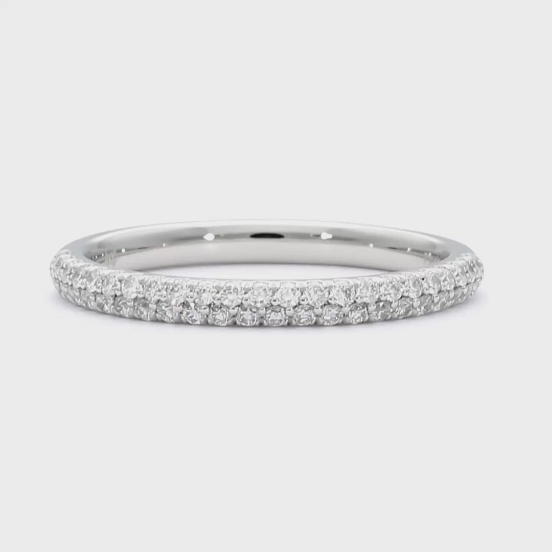 Claudia - Platinum Natural Diamond Wedding Ring