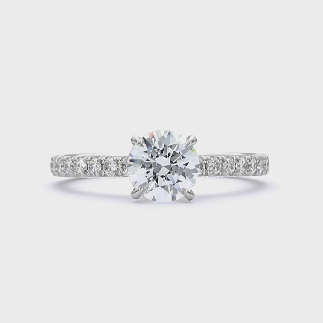Maddison - Round Cut 18ct Rose Gold Engagement Ring