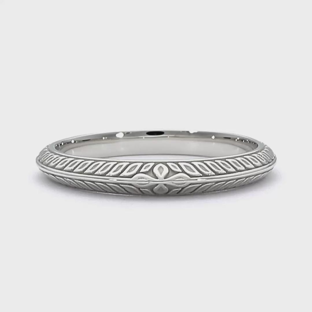 Flora - Platinum Wedding Ring