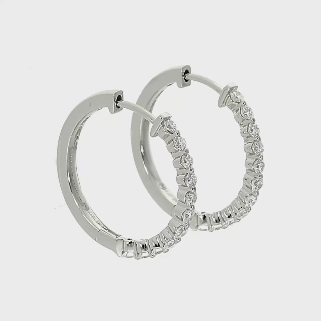 Piper - .48ct Natural Diamond Earrings Platinum
