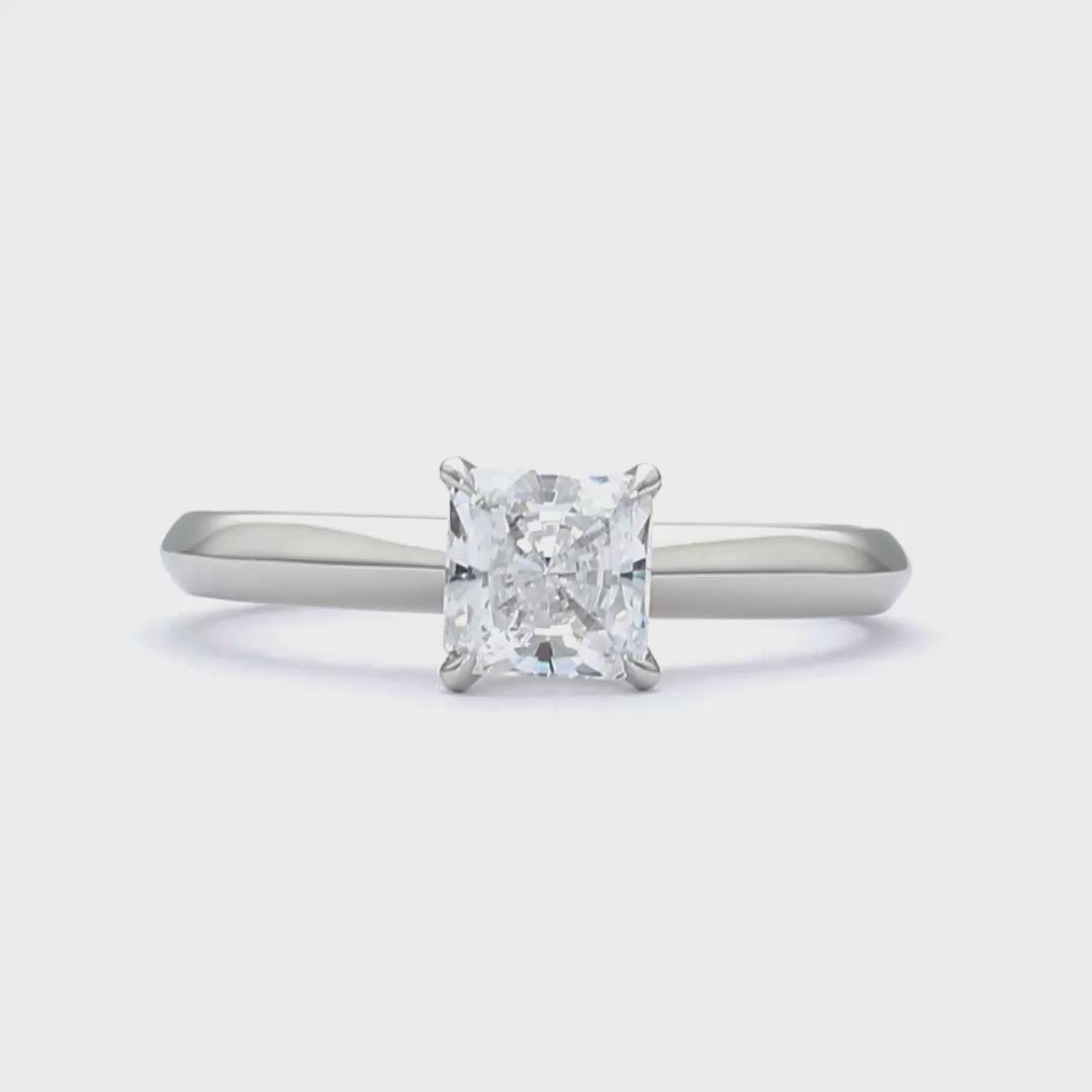 Jessica - Radiant Cut 18ct Rose Gold Engagement Ring