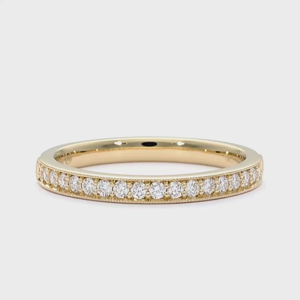 Emma - 18ct Yellow Gold Natural Diamond Wedding Ring