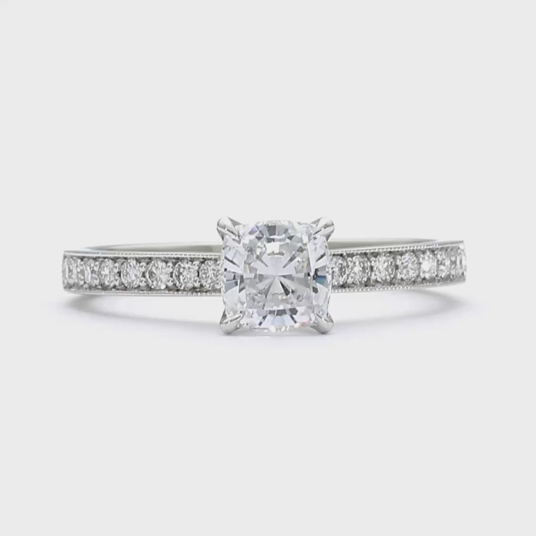 Emma - Cushion Cut 18ct Rose Gold Engagement Ring
