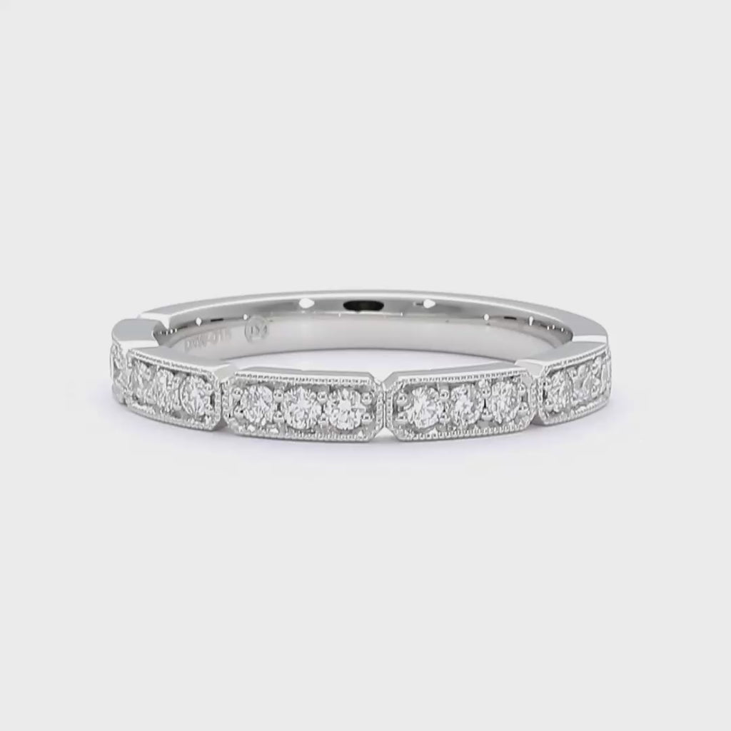 Avery - Platinum Natural Diamond Wedding Ring