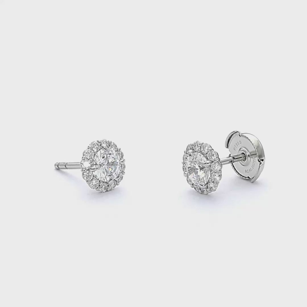 Cassandra - .36ct Round Cut Diamond Earrings 18ct Yellow Gold