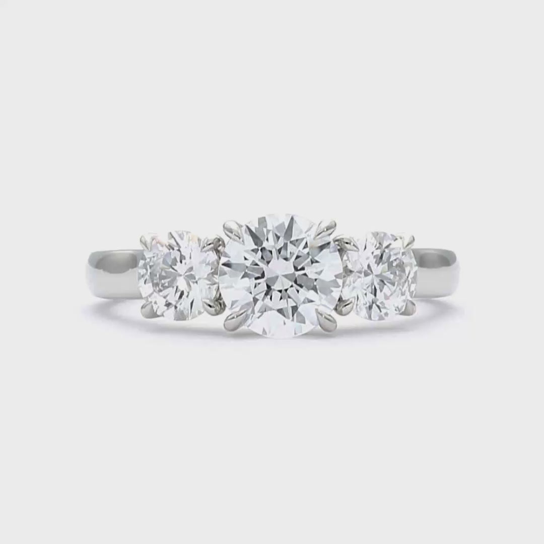 Zoe - Round Cut 18ct Rose Gold Engagement Ring