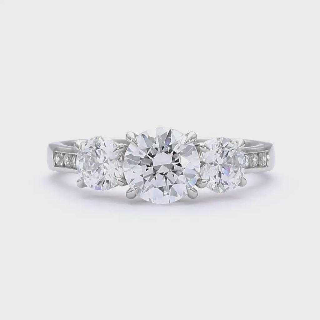 Simone - Round Cut 18ct Yellow Gold Engagement Ring