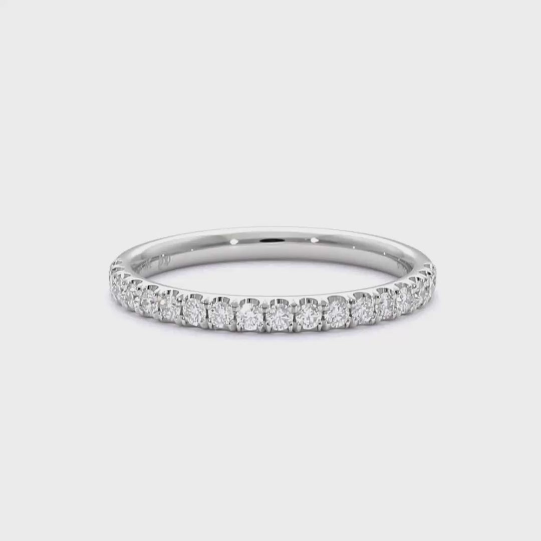 Maddison - 18ct White Gold Natural Diamond Wedding Ring