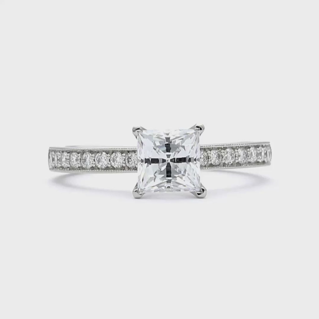 Emma - Princess Cut 18ct Yellow Gold Engagement Ring
