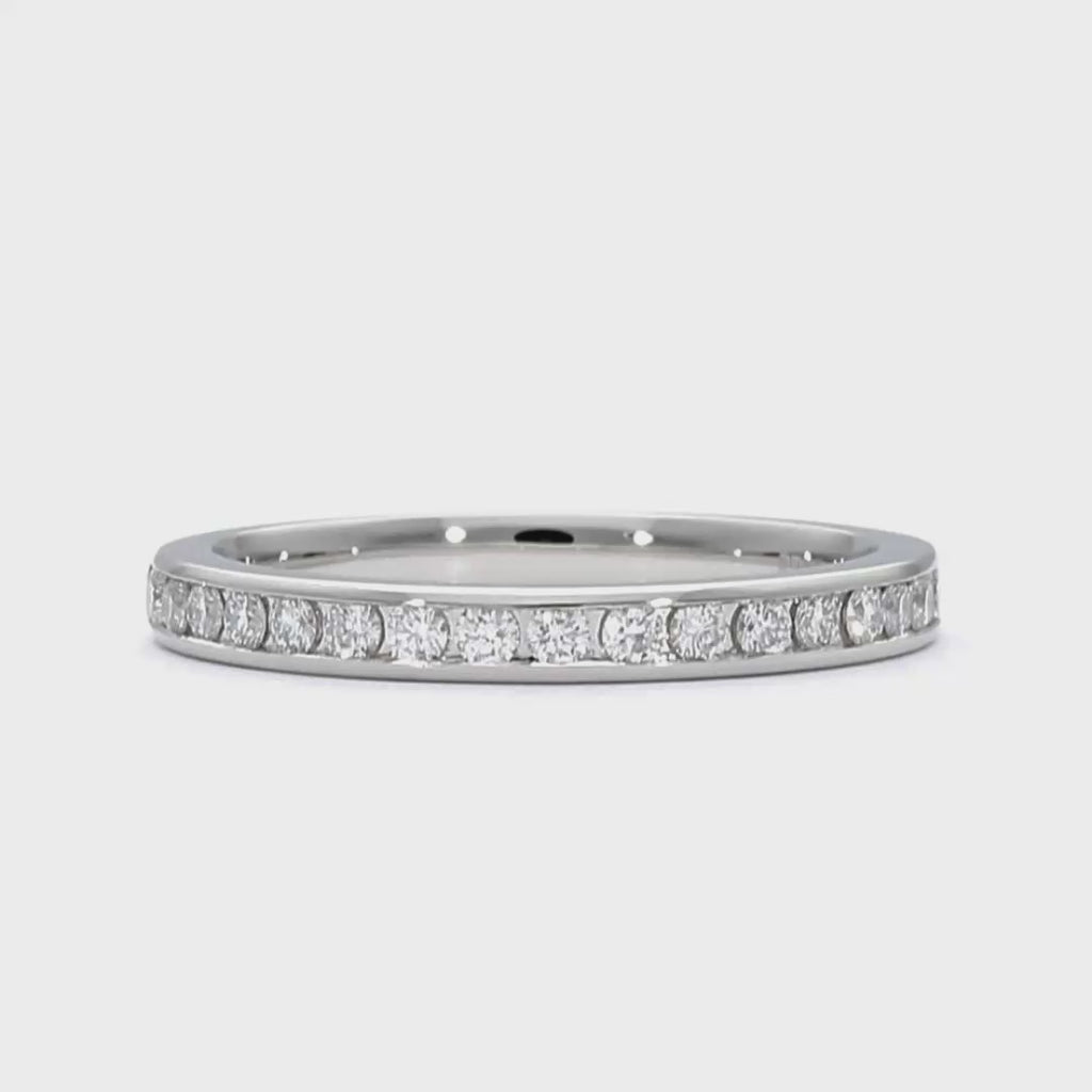 Charlotte - 18ct White Gold Natural Diamond Wedding Ring