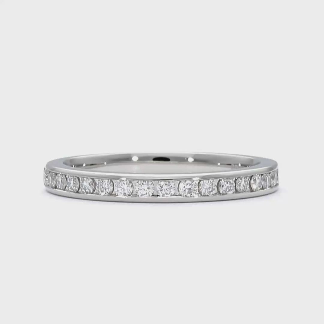 Charlotte - 18ct White Gold Natural Diamond Wedding Ring