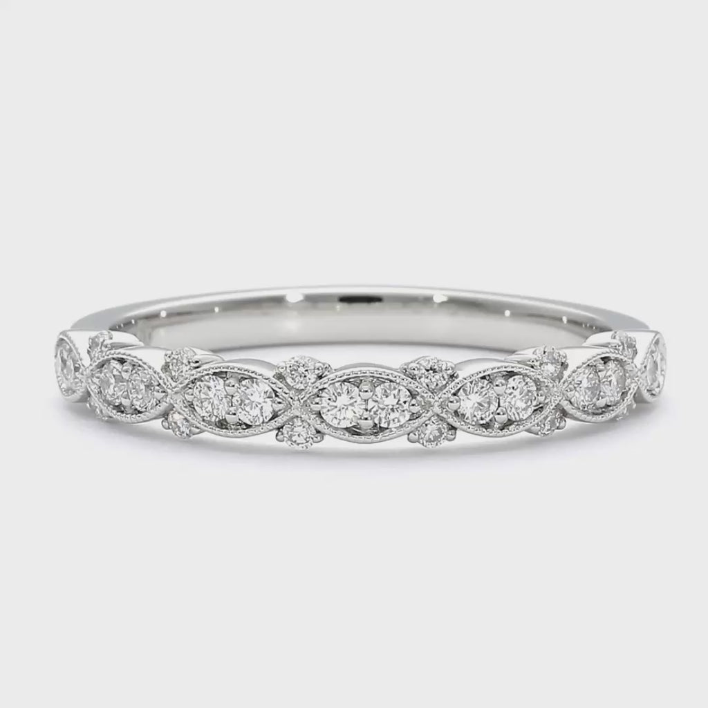 Samantha - Platinum Natural Diamond Wedding Ring