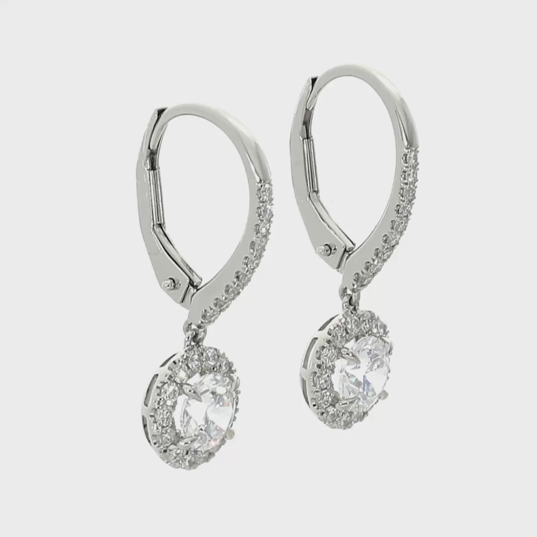 Ashleigh - .34ct Round Cut Diamond Earrings Platinum