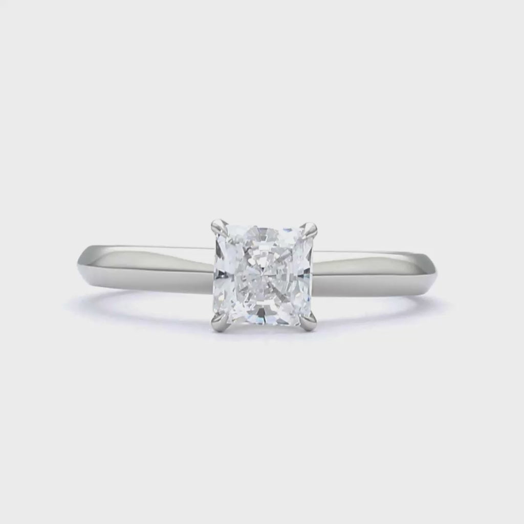 Jessica - Radiant Cut 18ct White Gold Engagement Ring