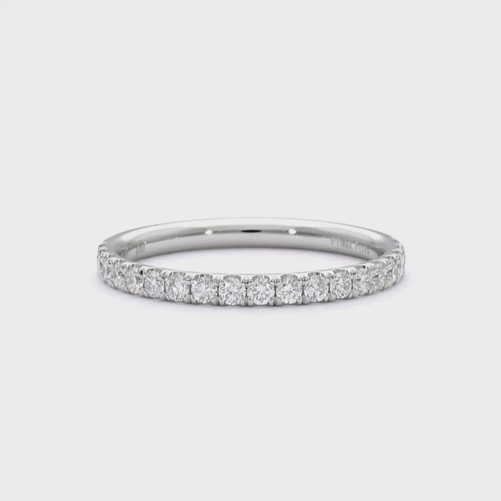 Jasmine - 18ct White Gold Wedding Ring