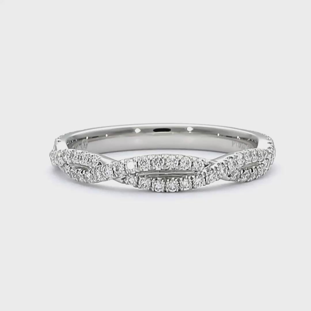 Pia - Platinum Natural Diamond Wedding Ring