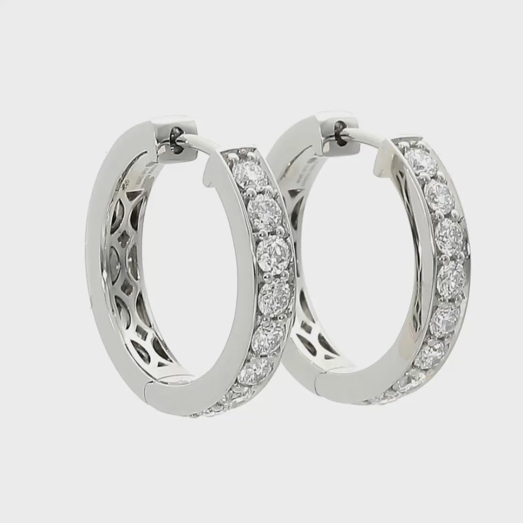 Stella - .67ct Natural Diamond Earrings 18ct White Gold