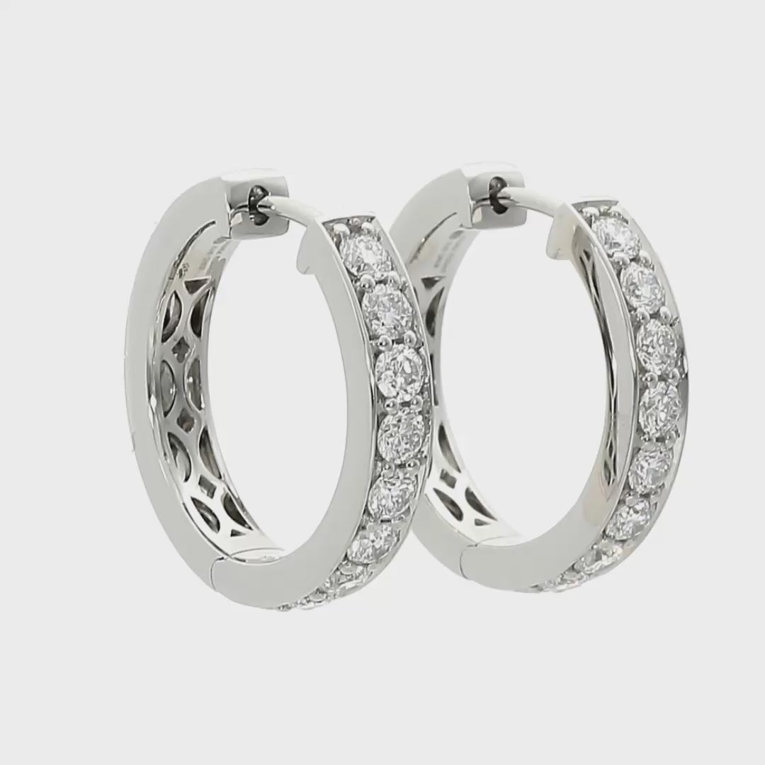 Stella - .67ct Natural Diamond Earrings 18ct White Gold