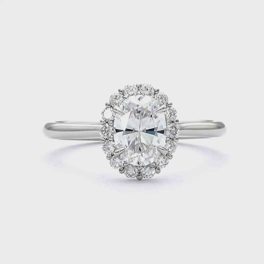 Georgina - Oval Cut 18ct Yellow Gold Engagement Ring