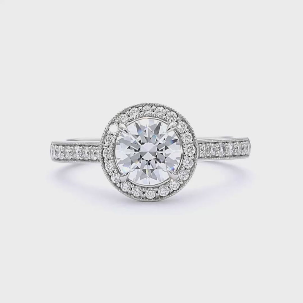 Angelica - Round Cut 18ct Yellow Gold Engagement Ring