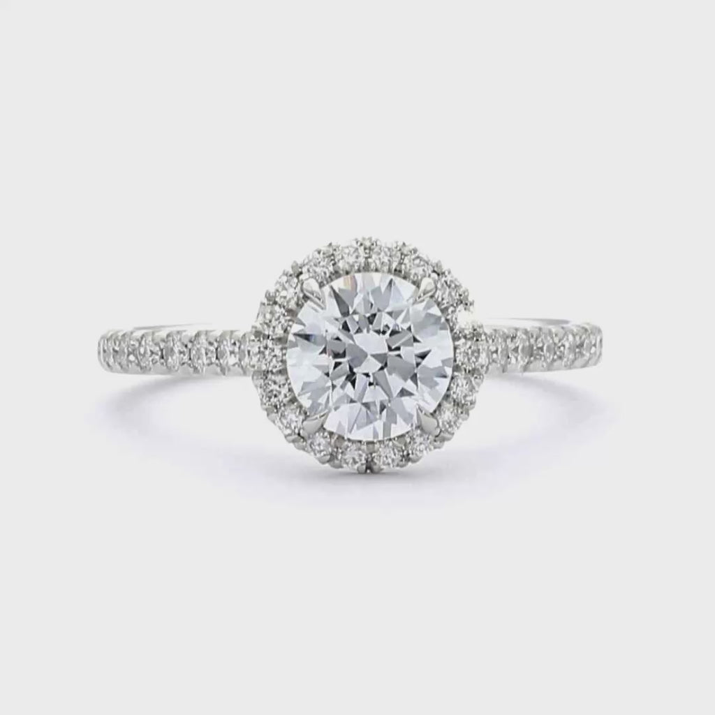 Colette - Round Cut 18ct Rose Gold Engagement Ring