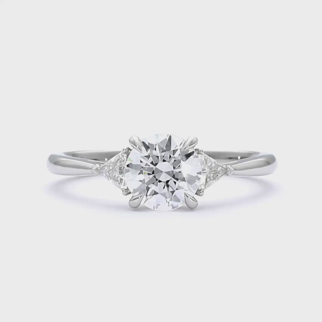 Eleanor - Round Cut Platinum Engagement Ring