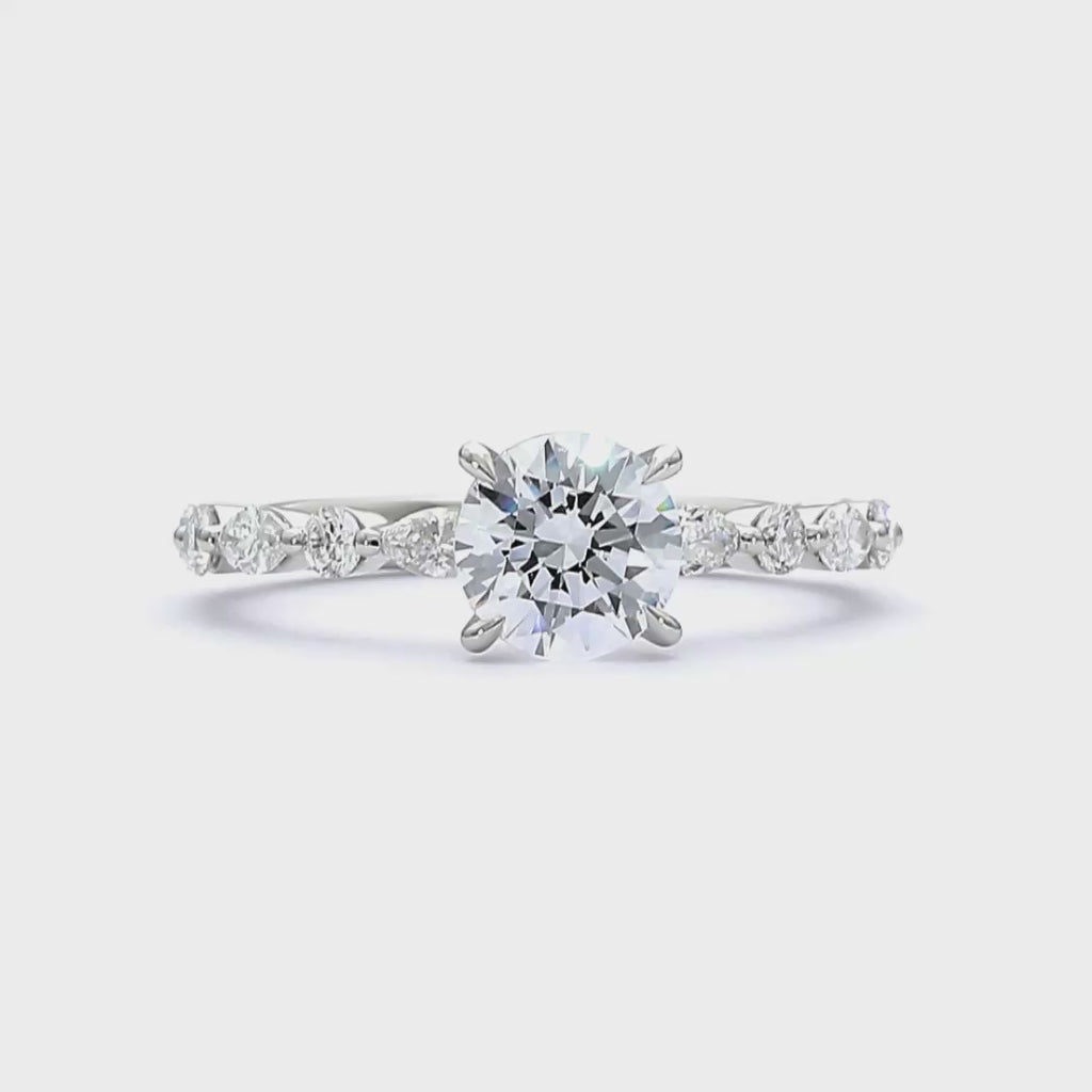 Katerina - Round Cut 18ct White Gold Engagement Ring