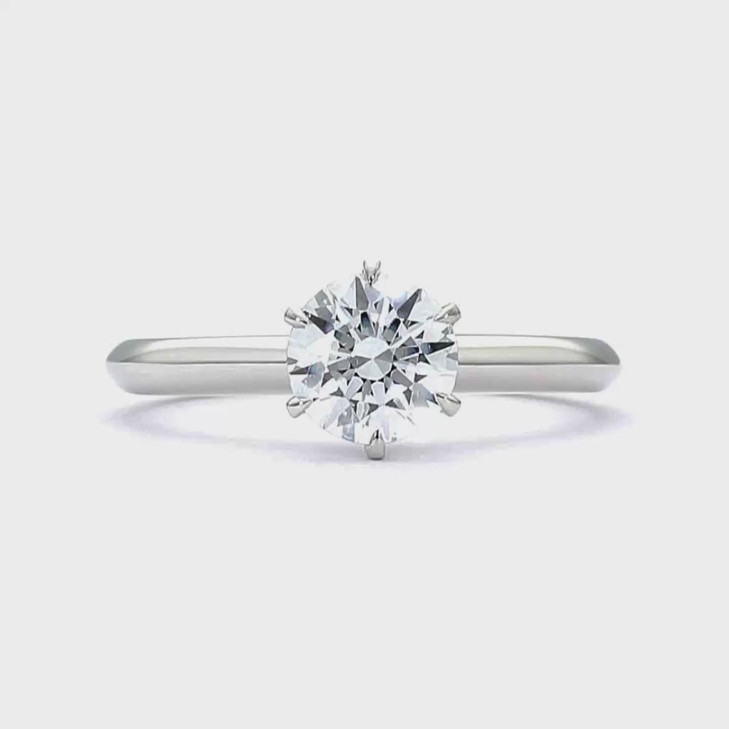 Lucy - Round Cut 18ct Rose Gold Engagement Ring