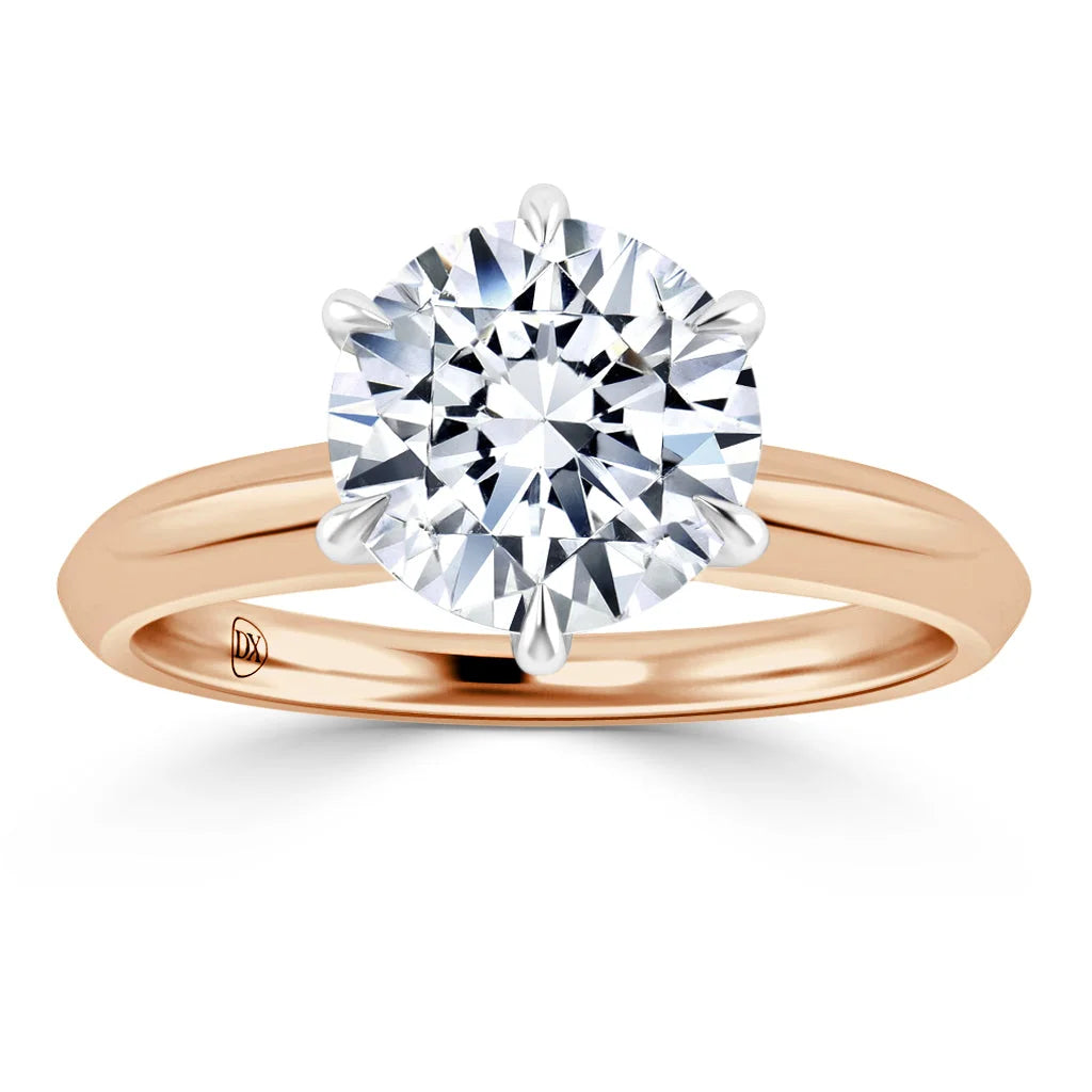 Jessica - Round Cut 18ct Rose Gold Engagement Ring