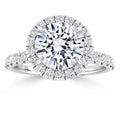 Olivia Molly - Round Cut Platinum Engagement Ring