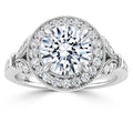 Audrey - Round Cut 18ct White Gold Engagement Ring