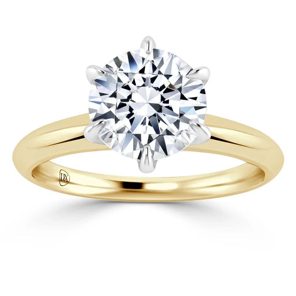 Lucy - Round Cut 18ct Yellow Gold Engagement Ring