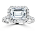 Sinead - Emerald Cut 18ct White Gold Engagement Ring