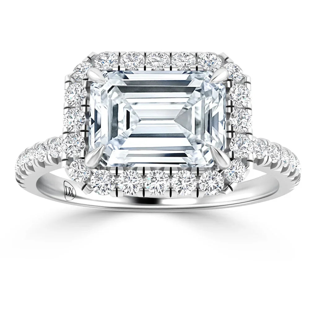 Sinead - Emerald Cut 18ct White Gold Engagement Ring