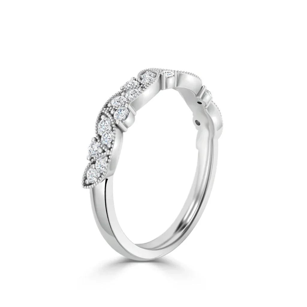 Jacqueline - 18ct White Gold Natural Diamond Wedding Ring