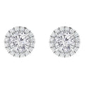 Savannah - .18ct Round Cut Diamond Earrings 18ct White Gold