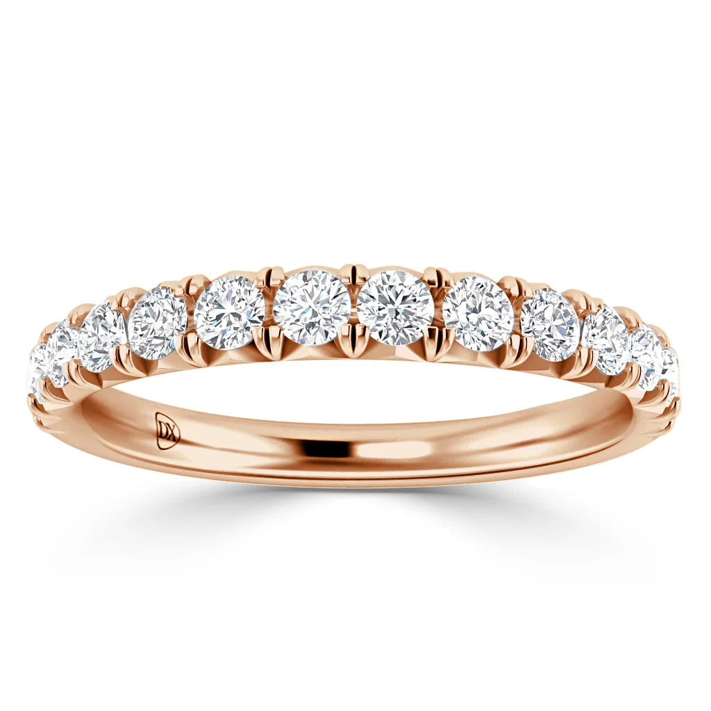 Paulina - 18ct Rose Gold Natural Diamond Wedding Ring