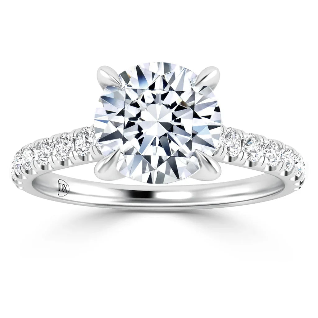 Jemma - Round Cut 18ct White Gold Engagement Ring