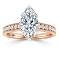 Emma - Marquise Cut 18ct Rose Gold Engagement Ring