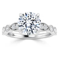 Nellie - Round Cut 18ct White Gold Engagement Ring