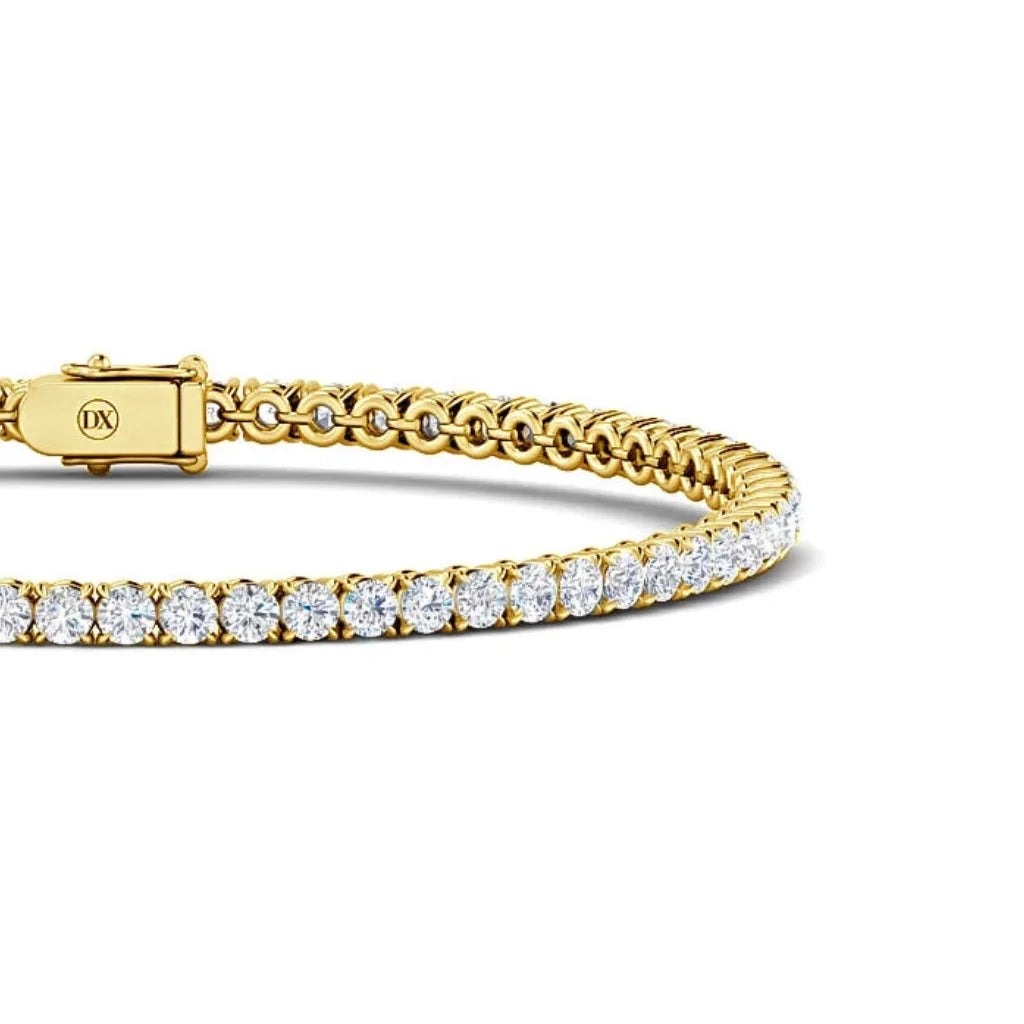 Monica - 4ct Natural Diamond Tennis Bracelet 18ct Yellow Gold